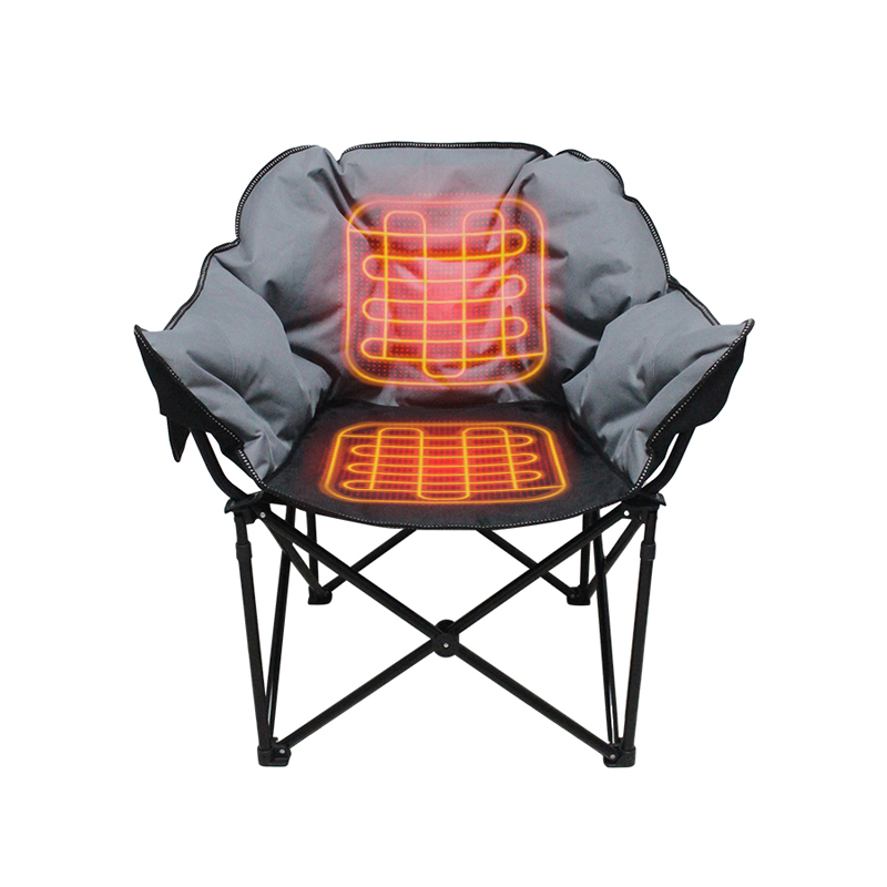 Heated Oversize Camping Moon Chair For Winter Fishing