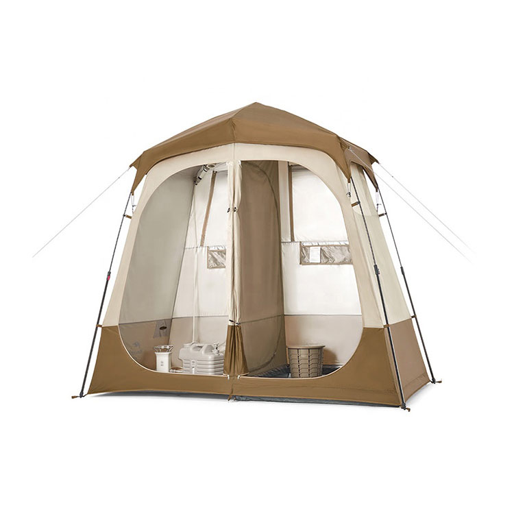 Outdoor camping Bathroom Changing Dressing Room Shower Toilet Tent dry wet separation automatic shower tent
