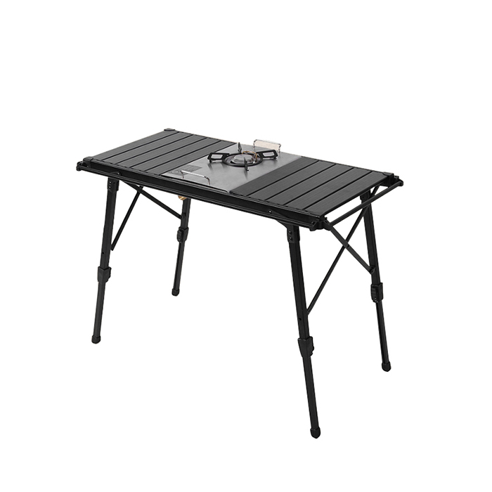 Aluminum Camping Grilling Table With Adjustable Height
