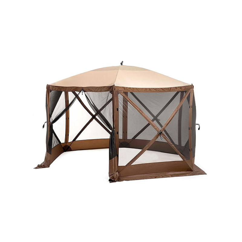6 Sided Mosquito Netting Screen Gazebo Tents for Camping, Patio, Backyard
