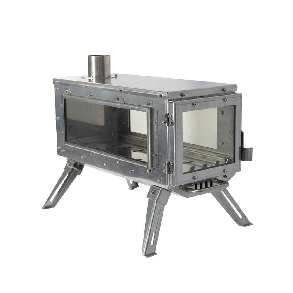 Stainless Steel Camping Tent Wood Stove With Chimney