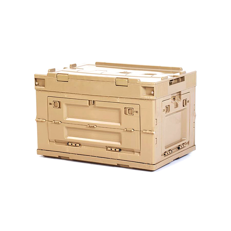 Multifunctional plastic collaspible folding camping storage box