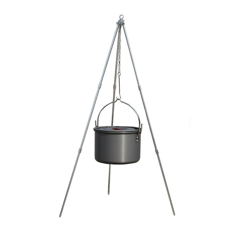 3 Sections Aluminum Camping Cooking Tripod